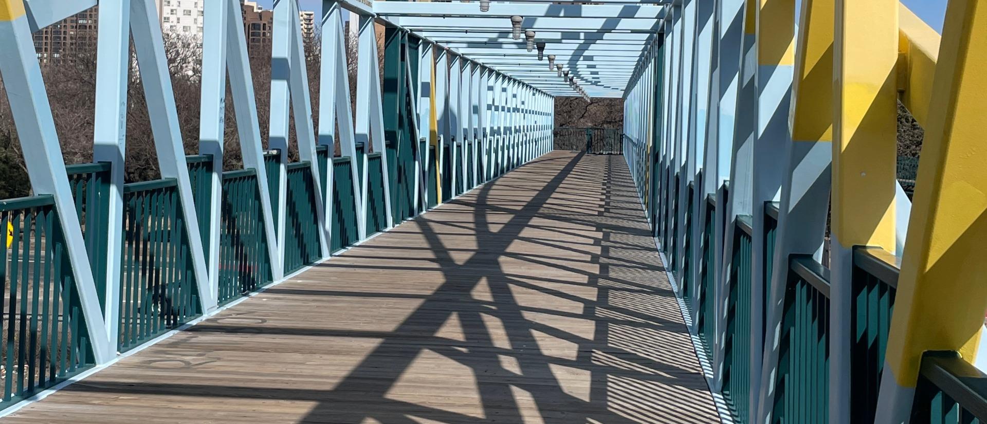 abstract bridge with shadows